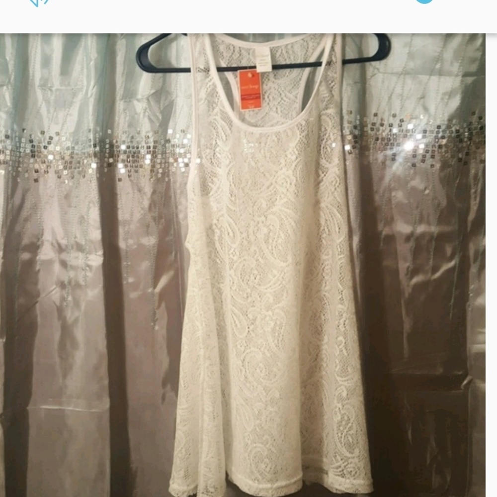 Sexy White crochet like dress